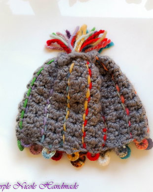 Sidonia - caciula colorata slouchy gumdrop hat