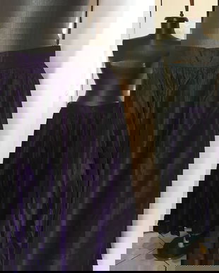 FUSTA AMPLA TAFTA VIOLET CU JUPON