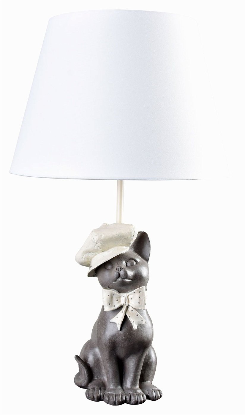 Lampa de masa cu o pisica