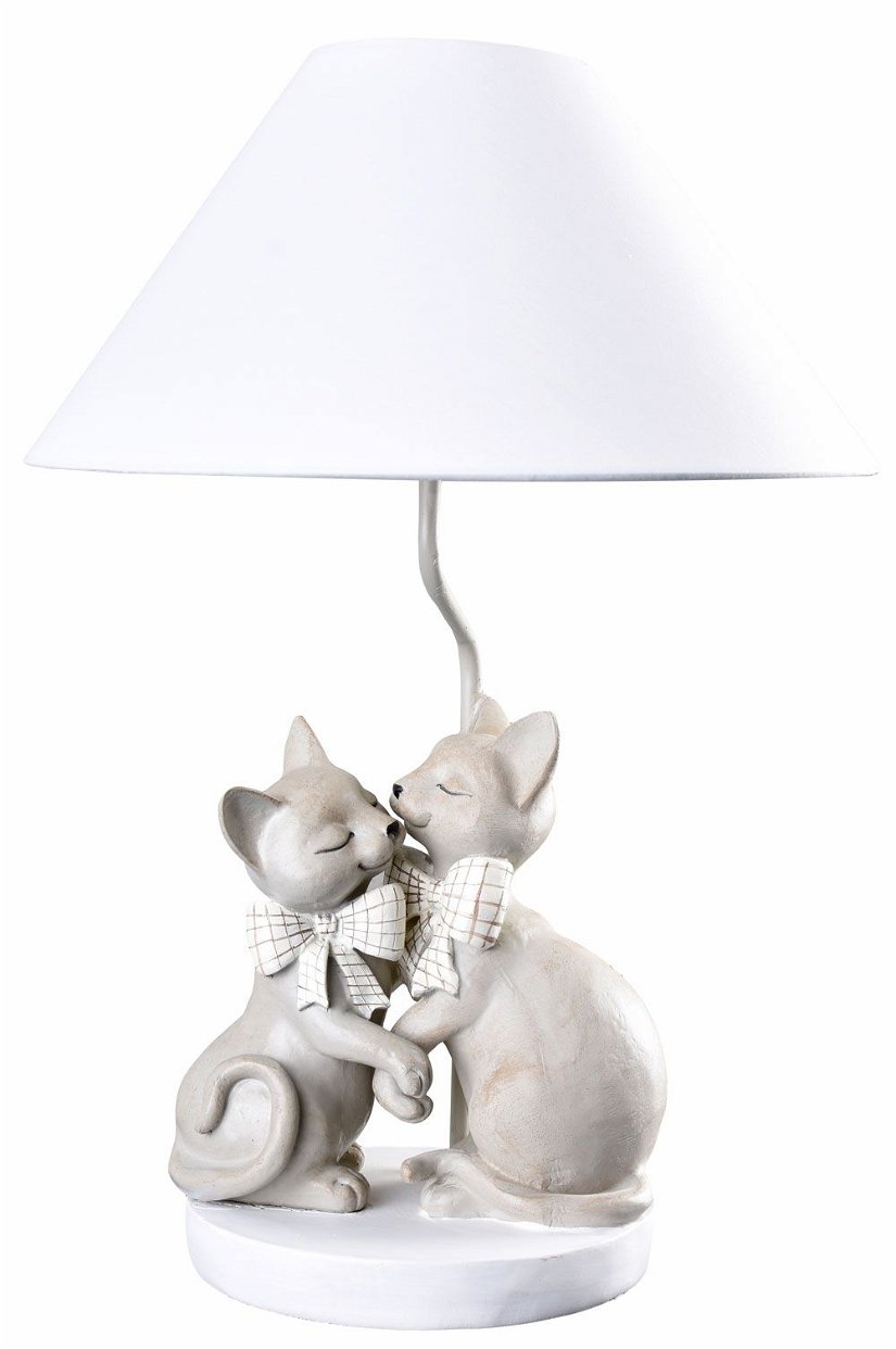Lampa de masa cu doua pisicute