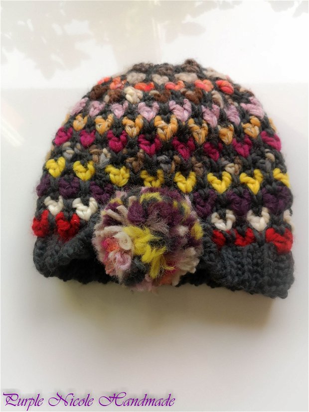Beatrice - caciula colorata slouchy gumdrop hat