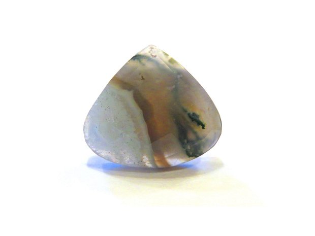 Inel Agata moss fatetata si Argint 925 - IN685 - Inel reglabil, inel pietre semipretioase, inel lacrima, cadou Craciun, inel cadou, cristale vindecatoare