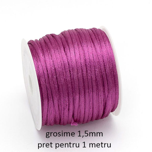 Snur satin, grosime 1,5 mm, SNS-26