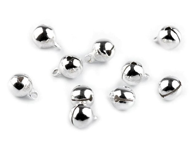 Zurgalai argintii ideale pentru croitorie, 8mm, 10/set- 780105