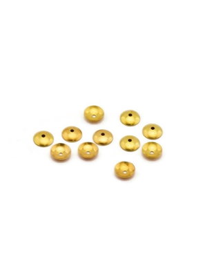 (10buc) Capacele margele, inox auriu 4mm 		IN.0099