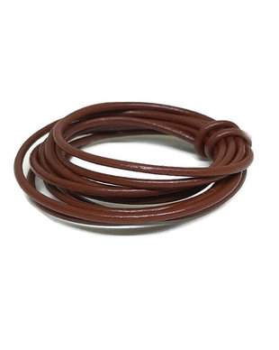Snur piele maro 1,5mm (1metru) Cod Produs : DV.0017