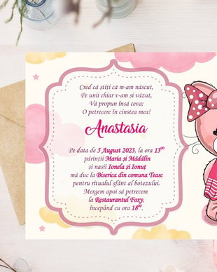 Invitatie botez PM47