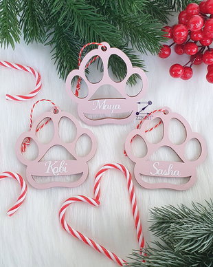 Ornament labuta personalizata, ornament brad labuta, ornament brad catel, ornament brad pisica, ornament brad personalizat