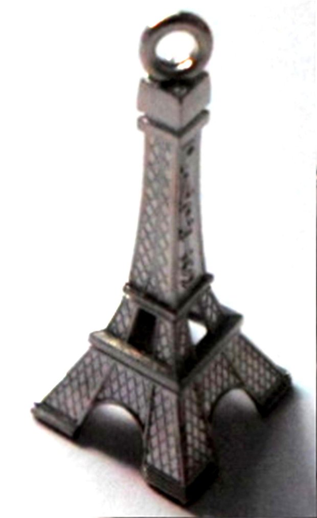 Pandantiv metalic turn Effel FRANCE - PARIS argintiu