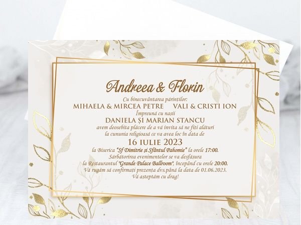 Invitatie nunta PM48