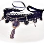 chocker cu cristal alb