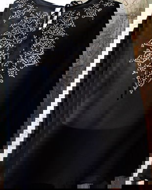 bluza de voal negru , 725 originals , 50