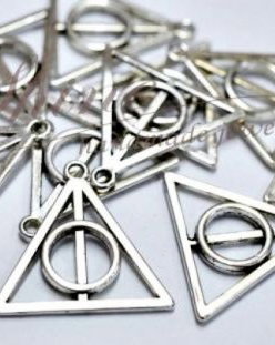 Pandantiv Harry Potter, argintiu antichizat