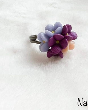 Inel reglabil: Floricele