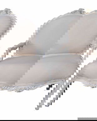 Set doua semifotolii din lemn masiv alb cu tapiterie alba