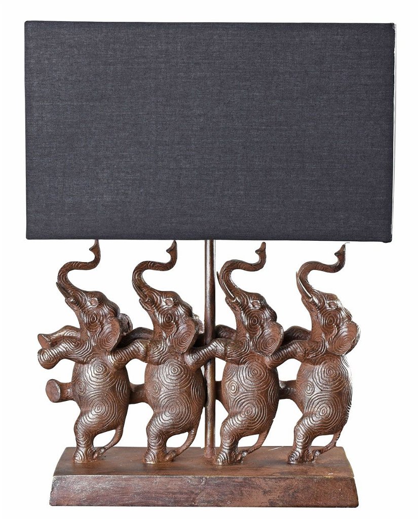 Lampa de masa cu patru elefanti