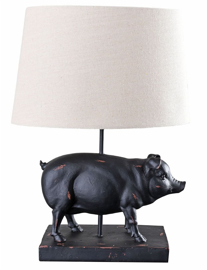 Lampa de masa cu un porcusor