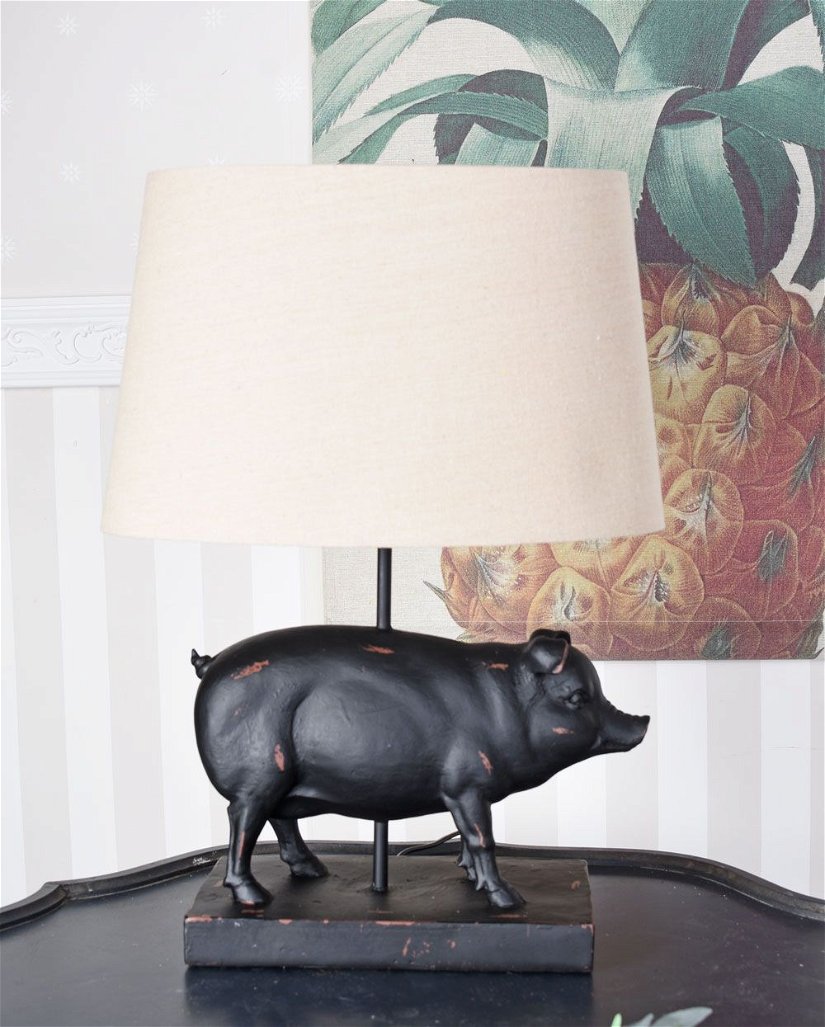 Lampa de masa cu un porcusor