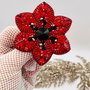 Broșă floare - Red Magic Flower