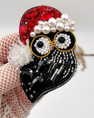 Rezervat Broșă - Christmas Owl