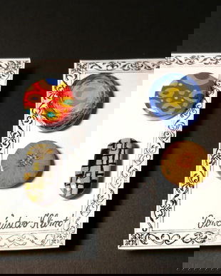 Cercei pictati manual dupa Vincent Van Gogh si Gustav Klimt