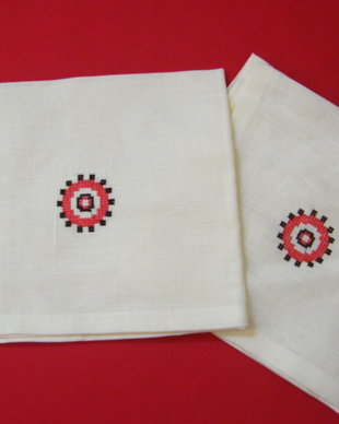 Set 2 servete cu broderie