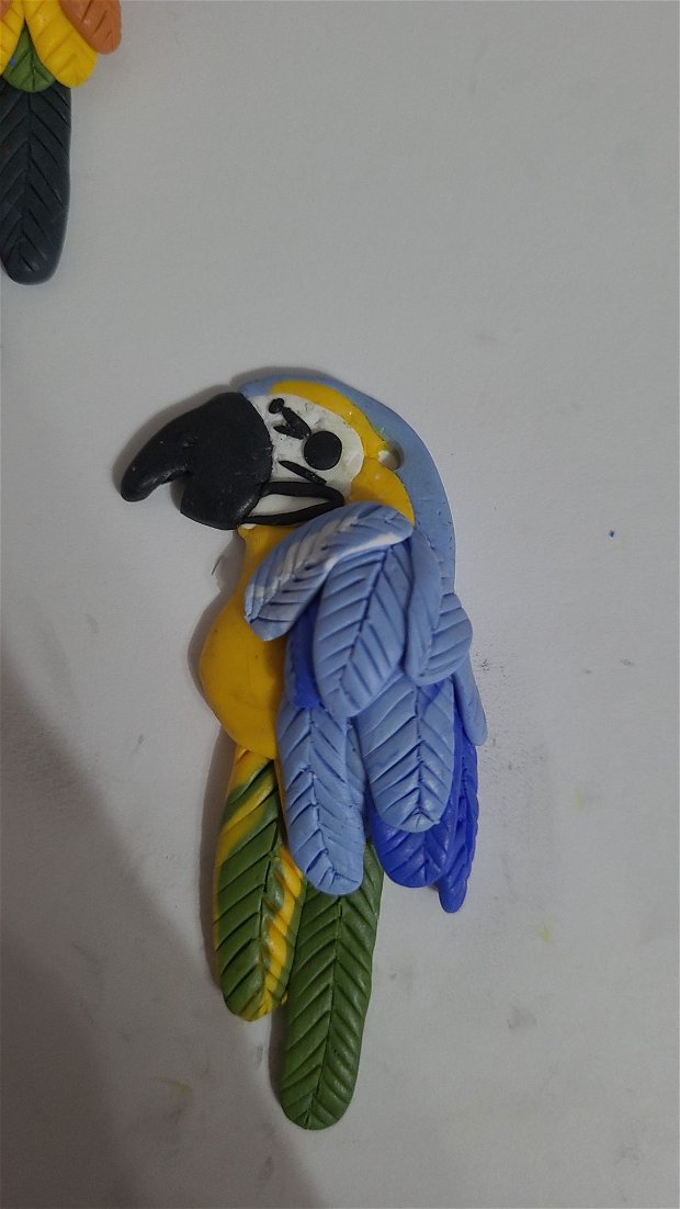 Breloc Papagal albastru