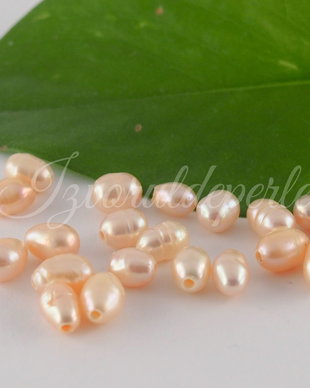 Perle cultura 5-7x5-5.5mm, semigaurite  (1)