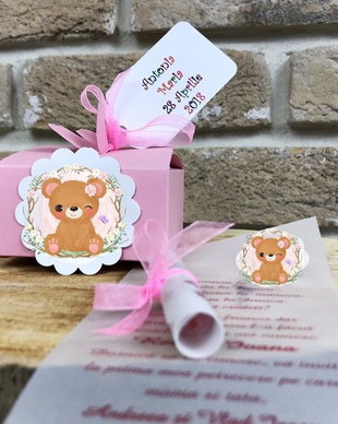 Invitatie VESELA  Sweet Girl Bear
