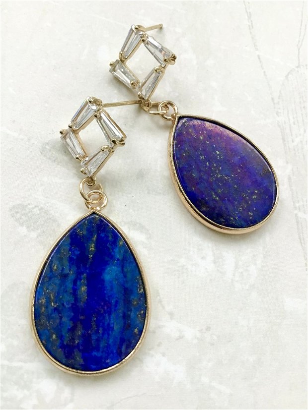 Cercei Vintage Lapis lazuli