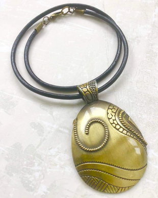Pandantiv boho zamac bronz