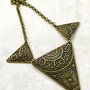 Colier tribal Zamac bronz