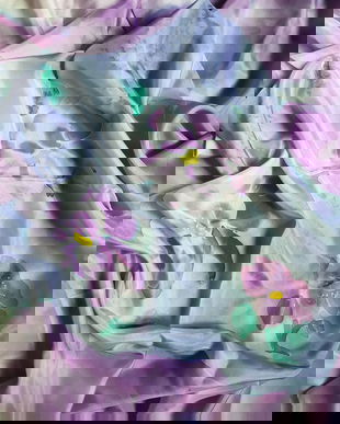 Esarfa matase naturala fina, spuma