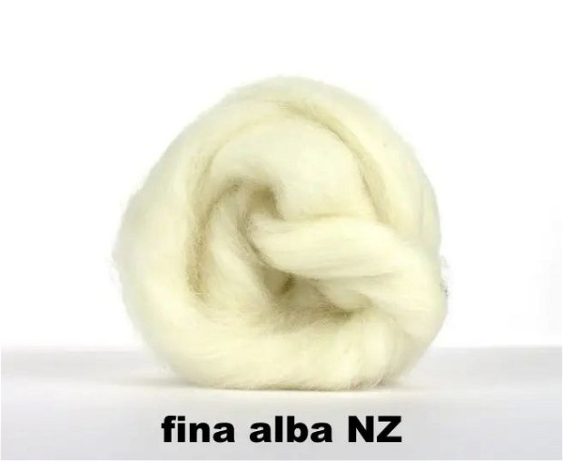 lana fina NZ-50g-alb
