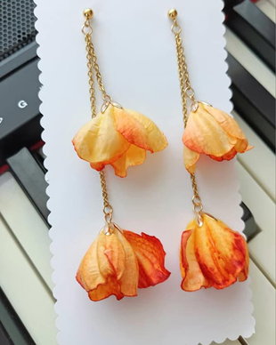Cercei "BLOOM" - gold