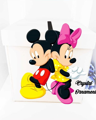 Cutie de dar botez gemeni / Minnie / Mickey
