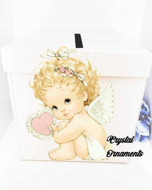 Cutie de dar botez ingeras
