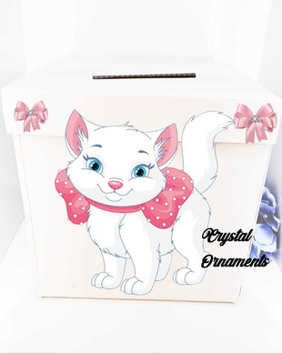 Cutie de dar botez pisica