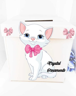 Cutie de dar botez pisica
