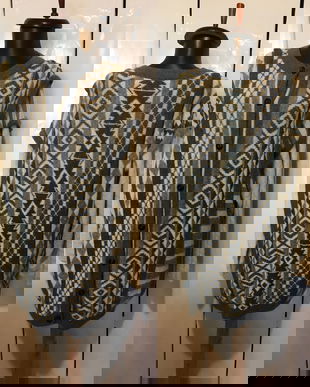 CARDIGAN TRICOTAT MANUAL  LANA ALPACA BOLIVIA