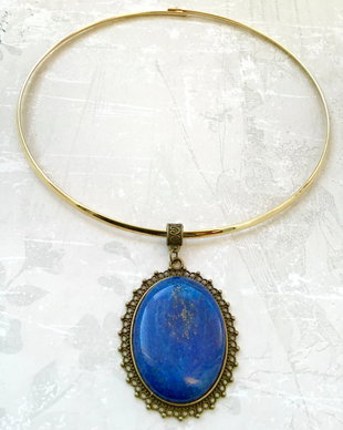 Pandantiv vintage Lapis lazuli