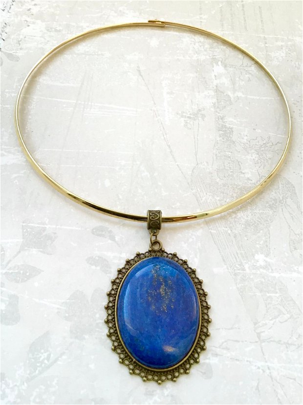 Pandantiv vintage Lapis lazuli