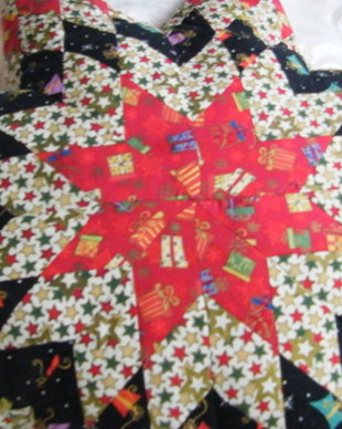 Perna stea-patchwork  78 cm