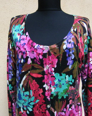 Cardigan cu flori /SM