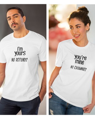 Set tricouri cuplu, personalizate