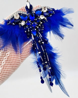 Rezervat Broșă - Blue Glam Bird