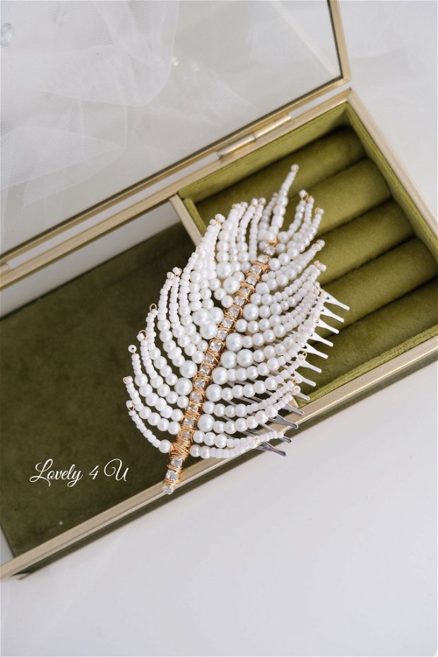 LUDMILA -Accesoriu elegant cu perle