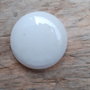 Cabochon jad alb, 30 mm