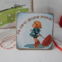 Martisor din lemn brosa/magnet personalizabil