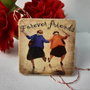 Martisor din lemn brosa/magnet personalizabil